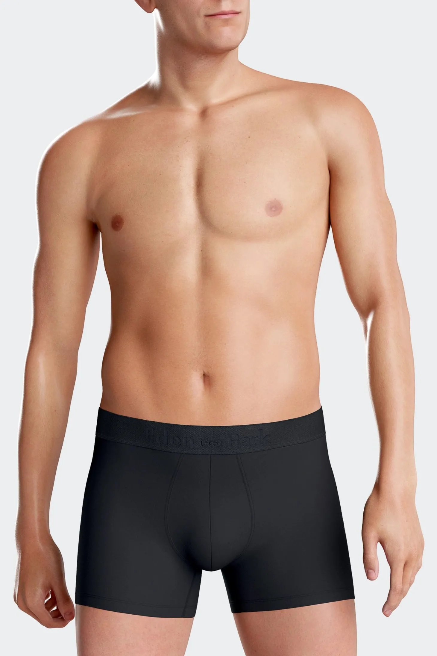 Lot de 2 boxers en coton stretch uni et cerclé rose