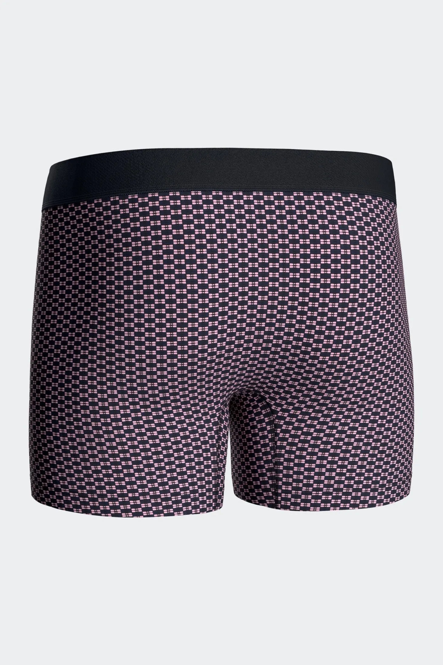 Lot de 2 boxers en coton stretch micro-motifs graphique rose