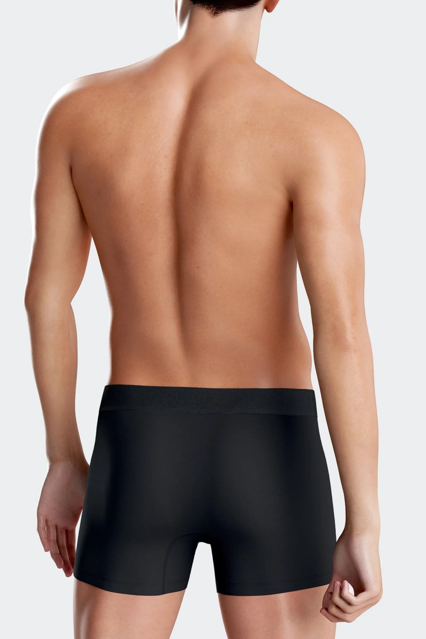 Lot de 2 boxers en coton stretch uni et cerclé rose