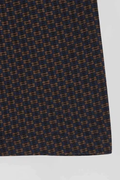 Lot de 2 boxers en coton stretch micro-motifs graphiques marron