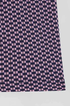 Lot de 2 boxers en coton stretch micro-motifs graphique rose