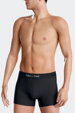 Lot de 3 boxers unis en coton stretch blanc