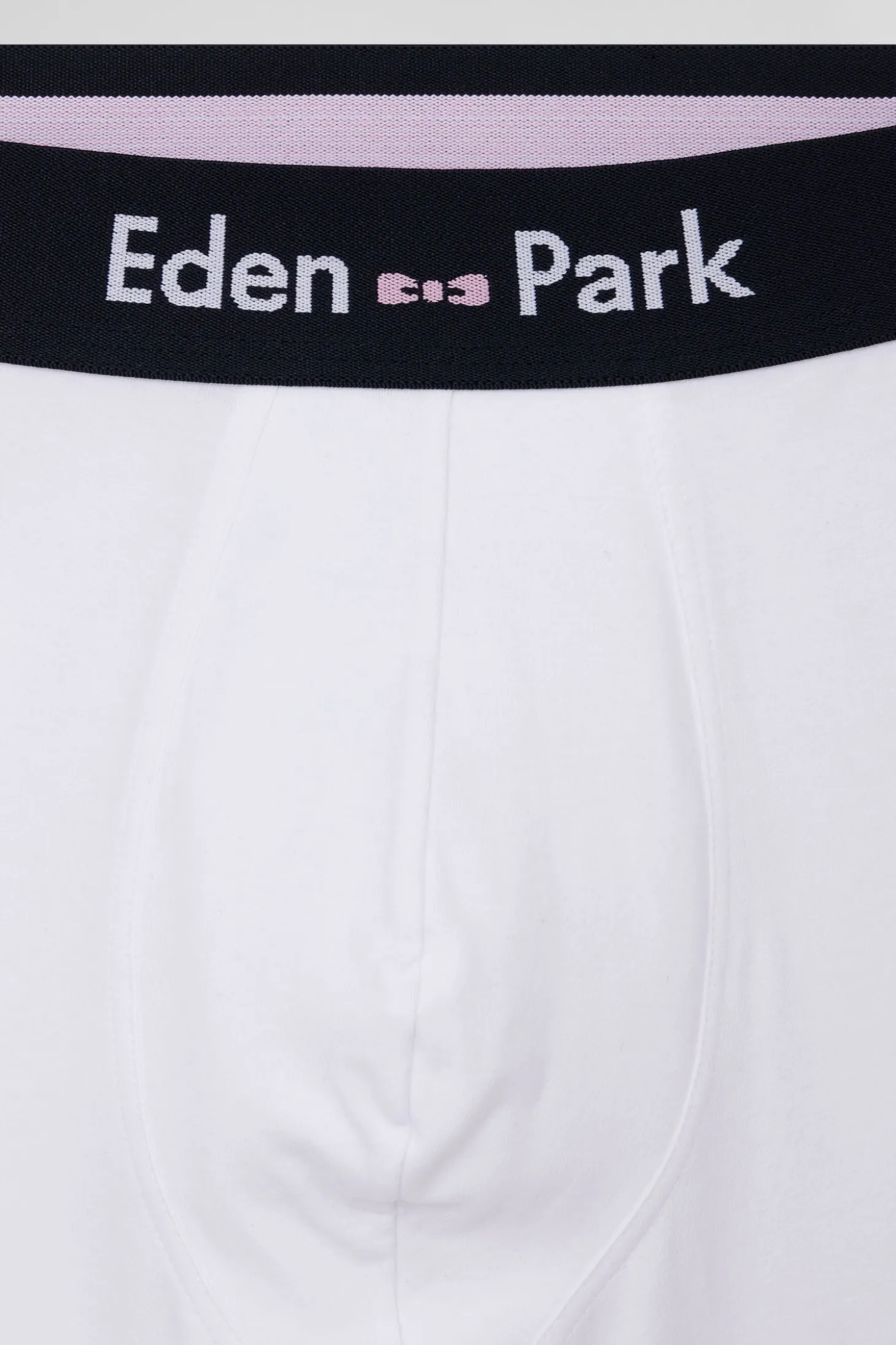 Lot de 3 boxers unis en coton stretch blanc