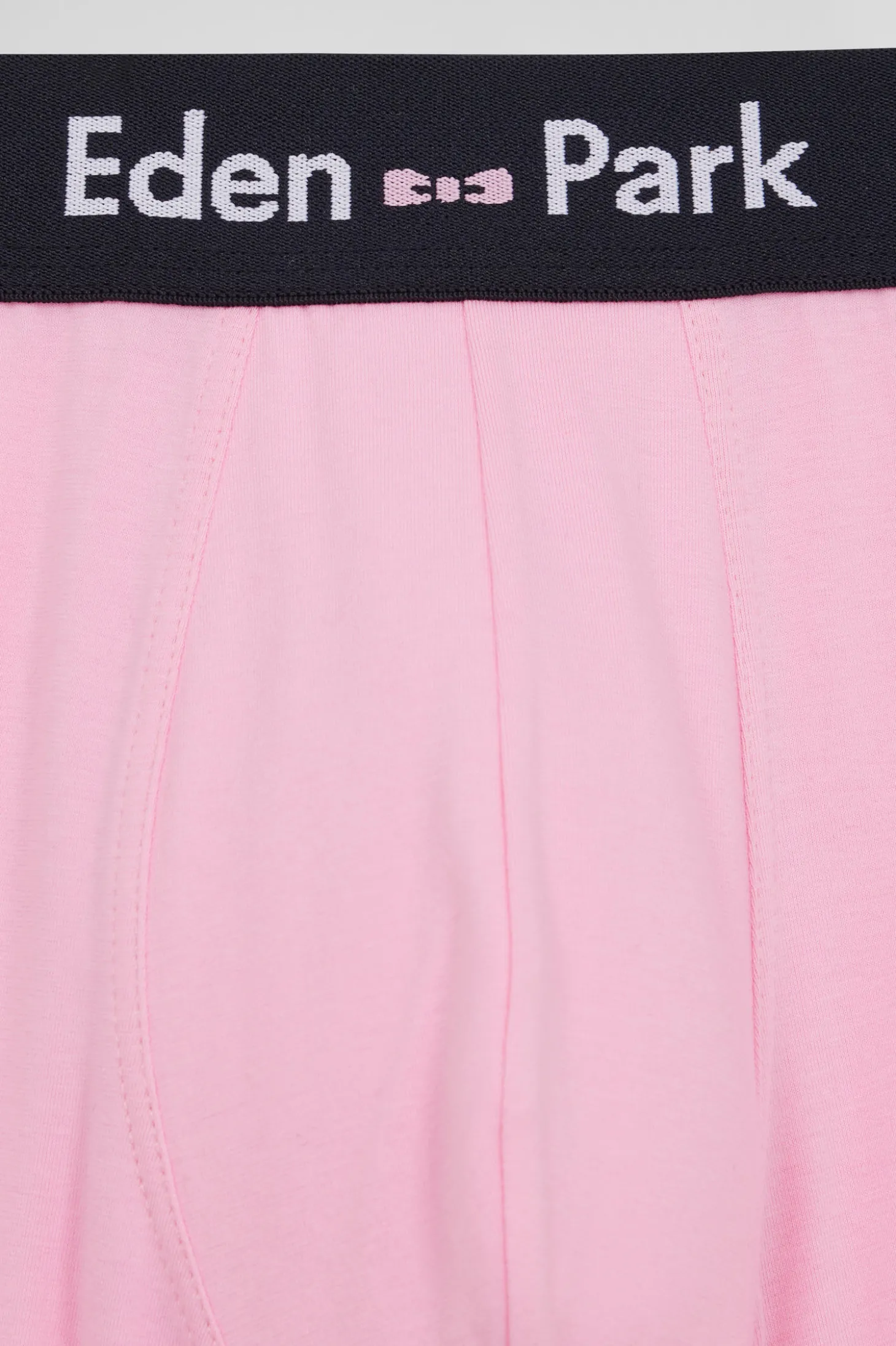 Lot de 3 boxers unis en coton stretch rose