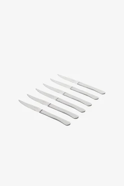 Lot de 6 couteaux de table en inox