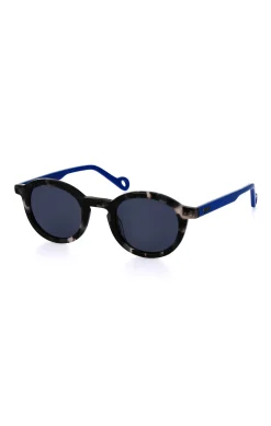 Lunette de soleil rondes en acétate écaille gris XV de France