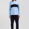 Maillot manches longues en coton ciel broderie manche 10 coupe Regular