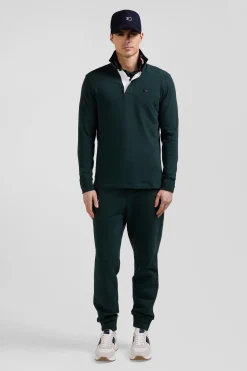 Maillot manches longues en coton vert détails nœud papillon coupe Regular