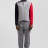 Maillot manches longues en coton gris coupe Regular