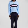 Maillot manches longues en coton ciel brodé coupe Relaxed
