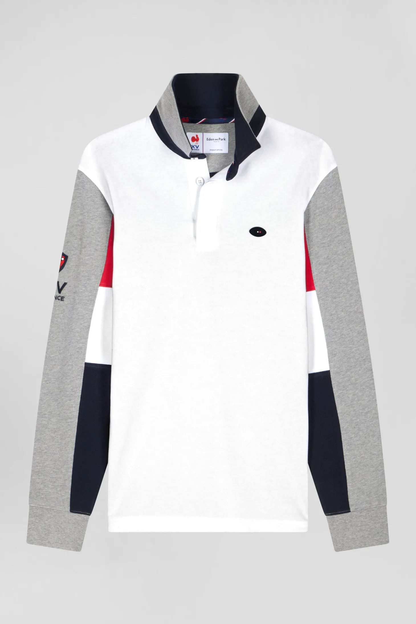 Maillot manches longues en coton blanc coupe Regular