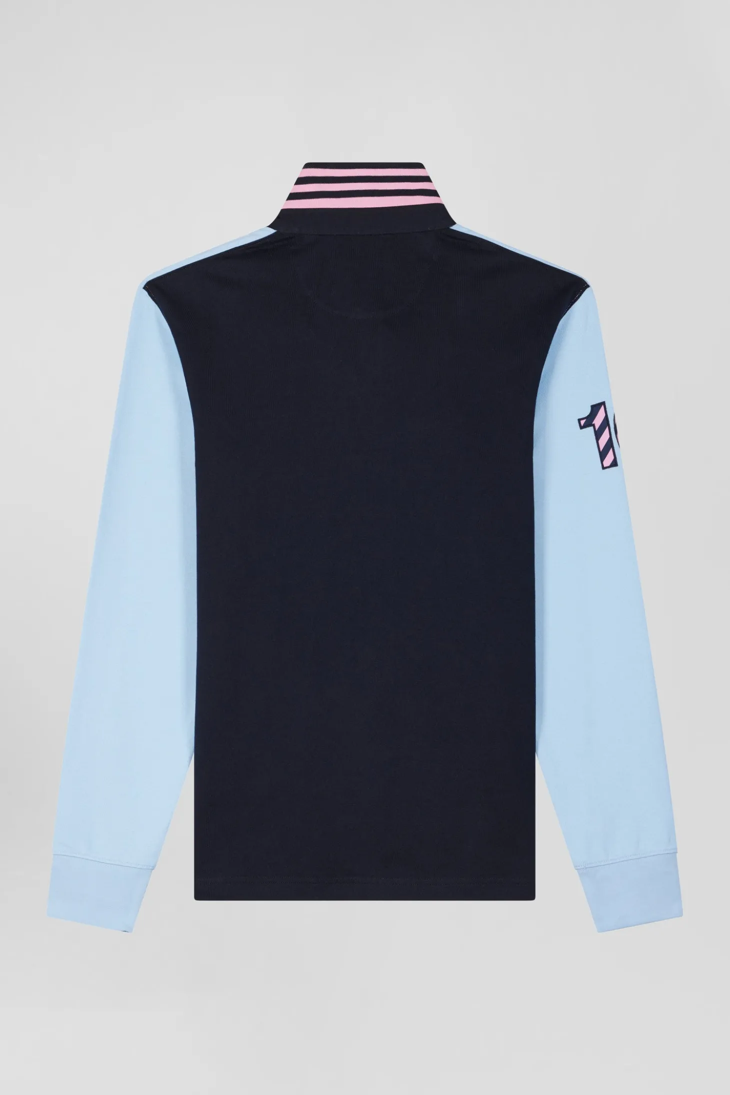 Maillot manches longues en coton ciel broderie manche 10 coupe Regular