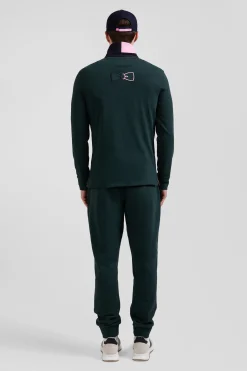 Maillot manches longues en coton vert détails nœud papillon coupe Regular