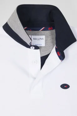 Maillot manches longues en coton blanc coupe Regular