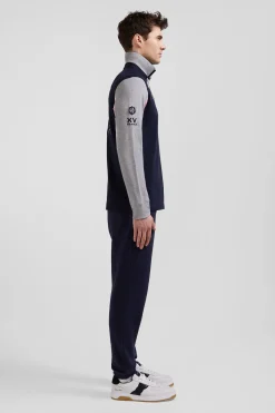 Maillot manches longues XV de France en coton bleu marine coupe Regular