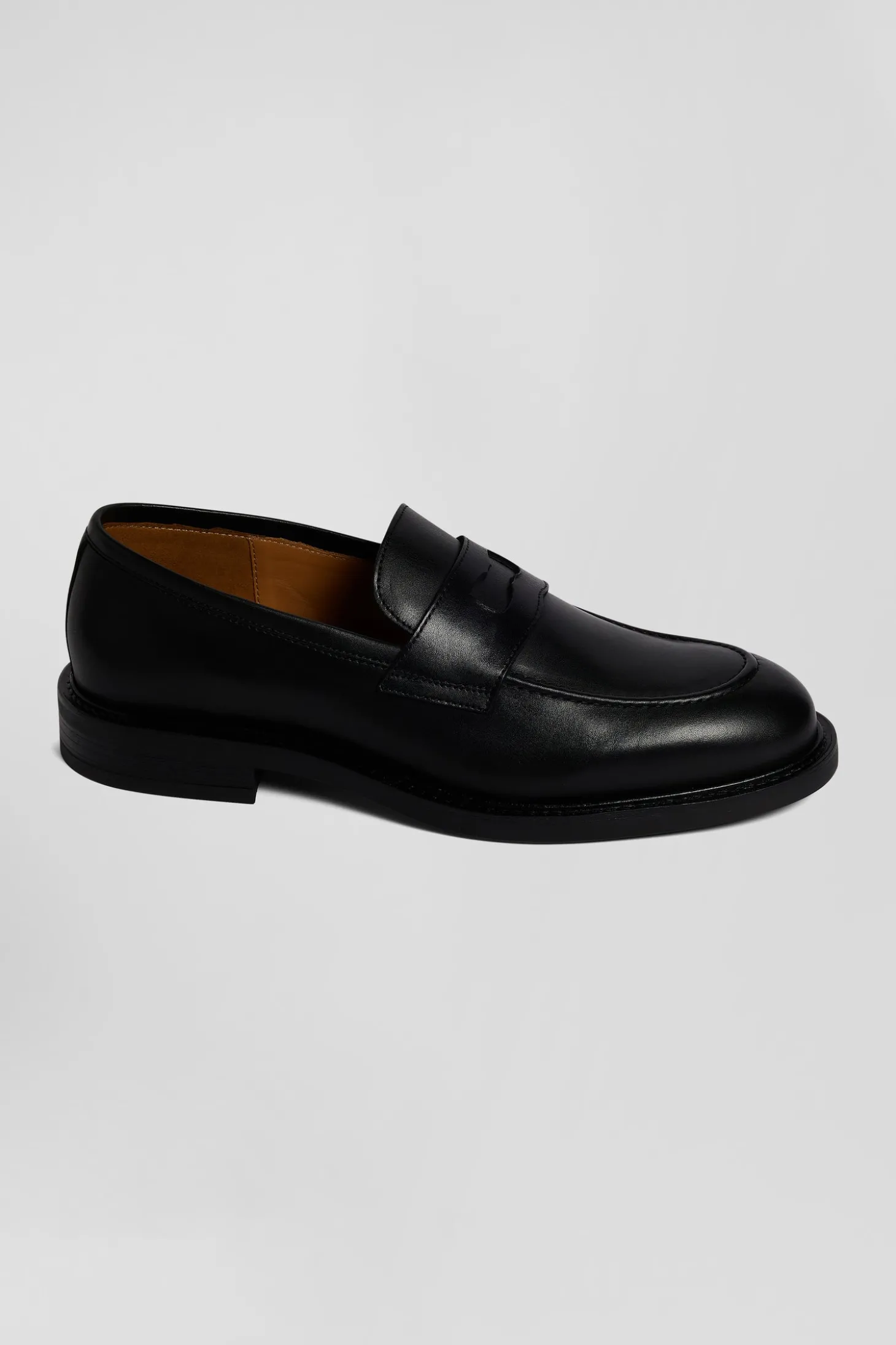 Mocassins en cuir noir