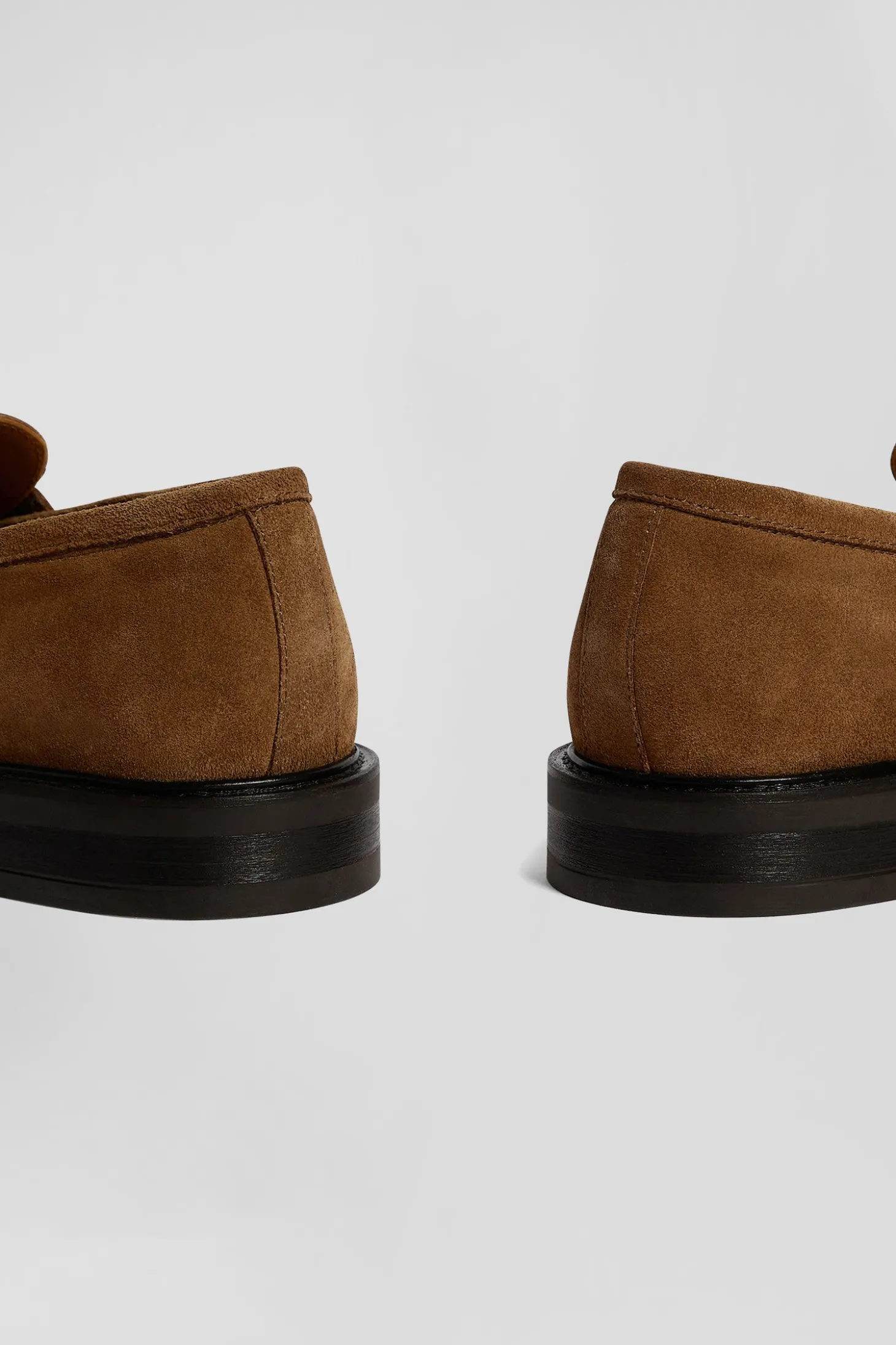 Mocassins en cuir suédé marron