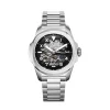 Montre automatique skeleton en acier
