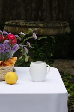 Mug blanc en porcelaine de Limoges - petit modèle
