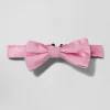 Nœud papillon enfant en soie rose