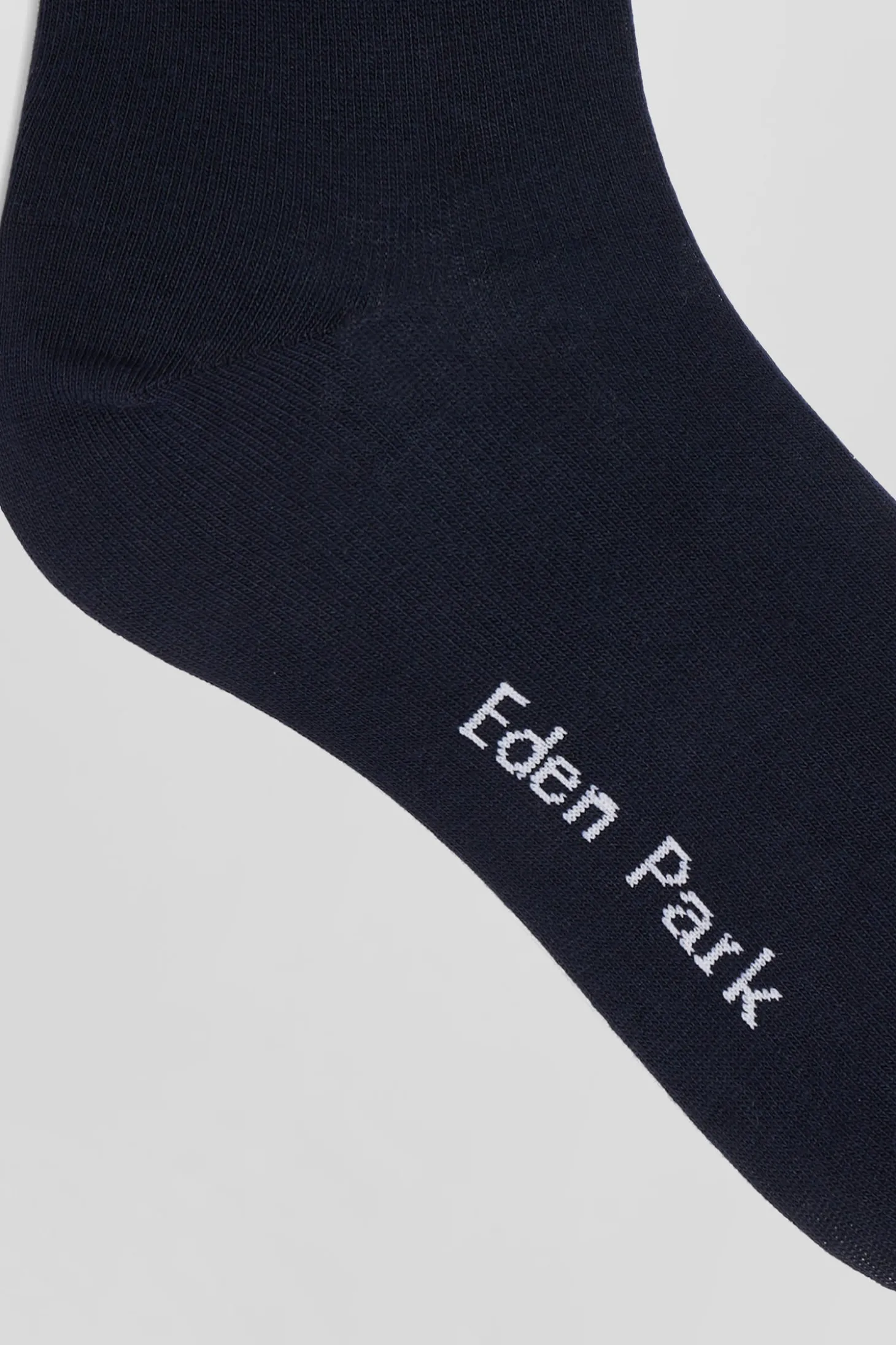 Paire de chaussettes bleu marine à détails cerclés en coton stretch