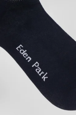 Paire de chaussettes marine à jeux de maille en coton stretch