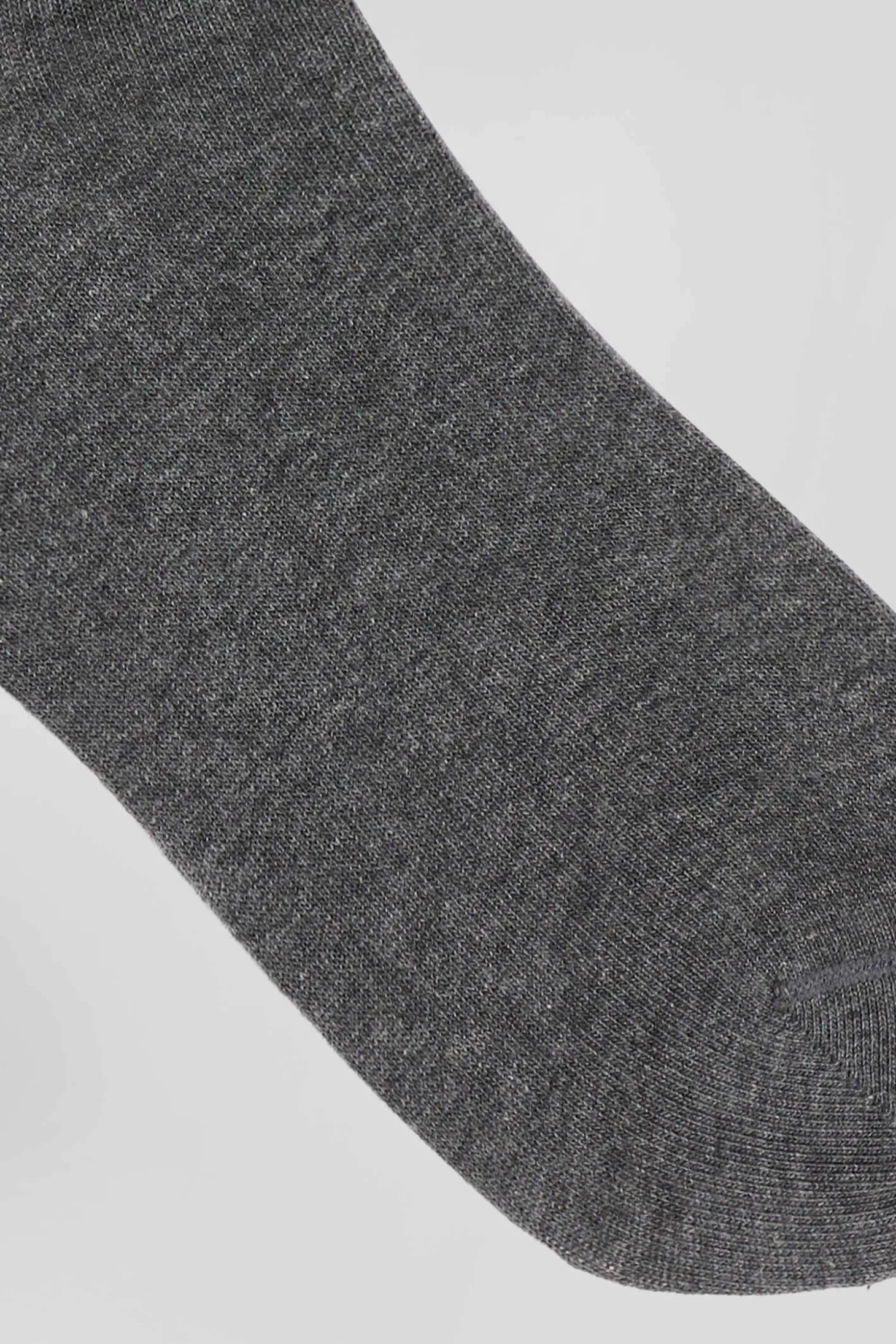 Paire de chaussettes rayées en coton stretch grise