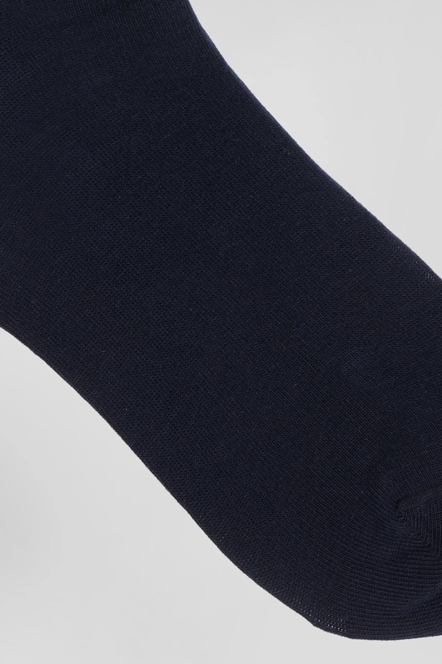Paire de chaussettes rayées en coton stretch bleu marine