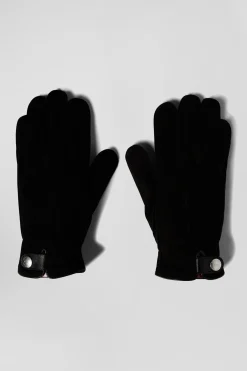 Paire de gants en cuir noir