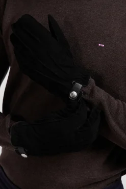 Paire de gants en cuir noir