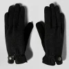 Paire de gants homme en cuir noir