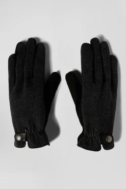 Paire de gants homme en cuir noir