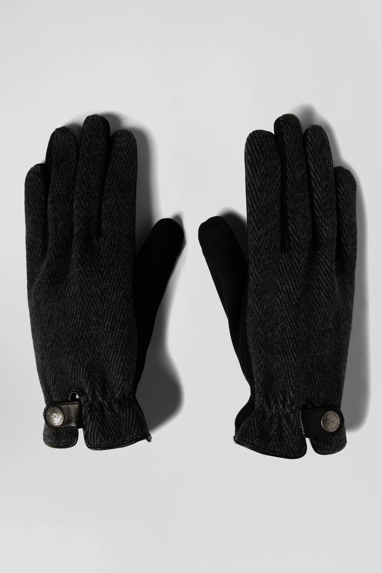 Paire de gants homme en cuir noir