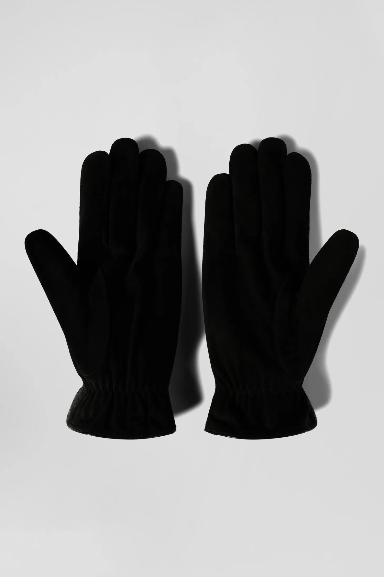 Paire de gants homme en cuir noir