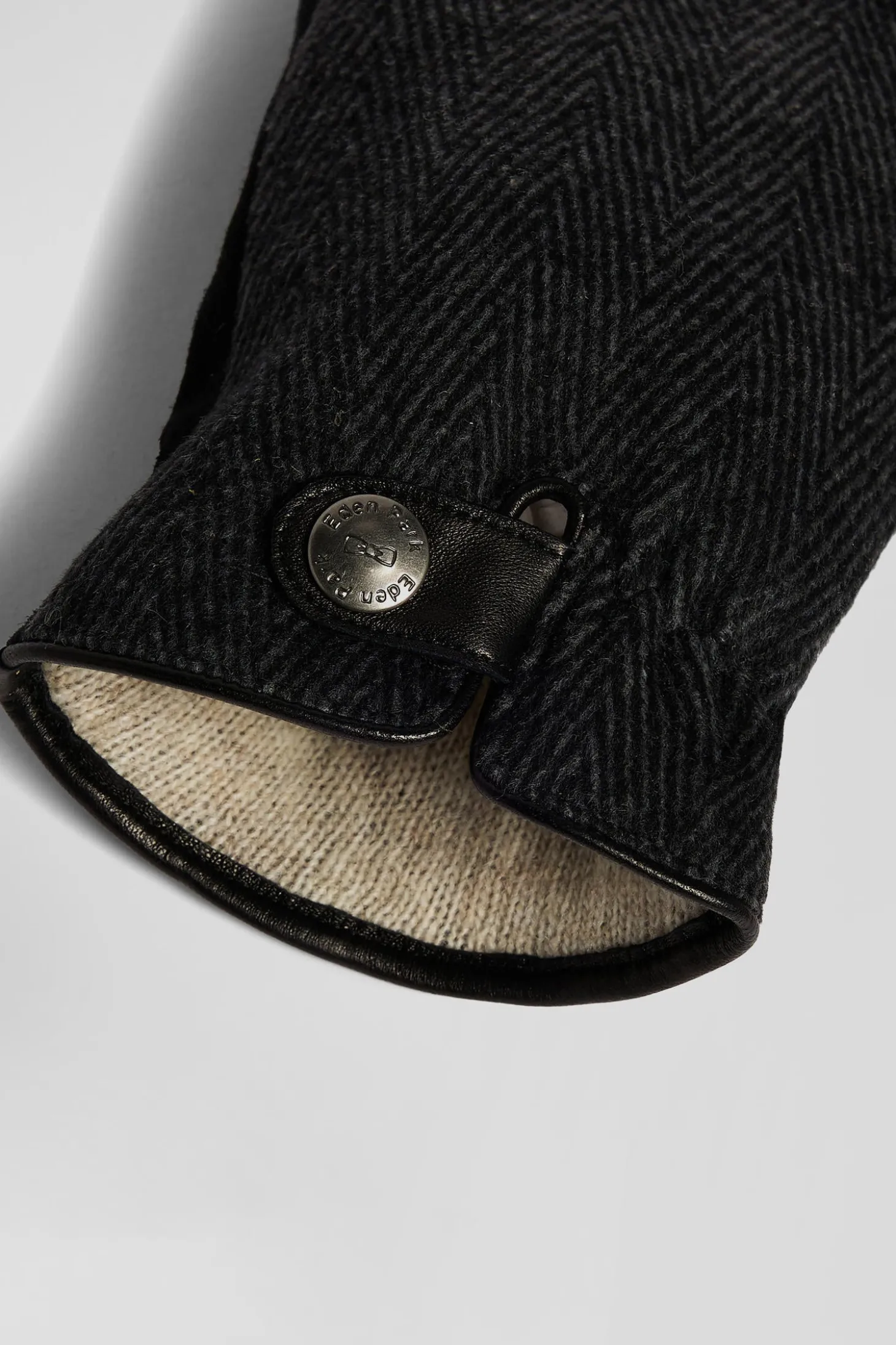 Paire de gants homme en cuir noir