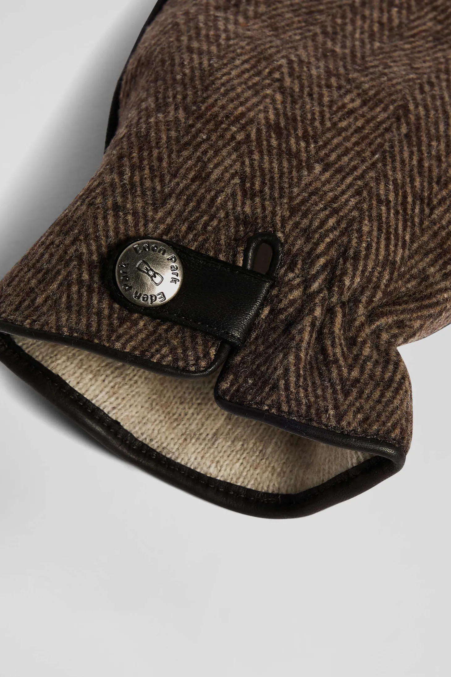 Paire de gants homme en cuir marron