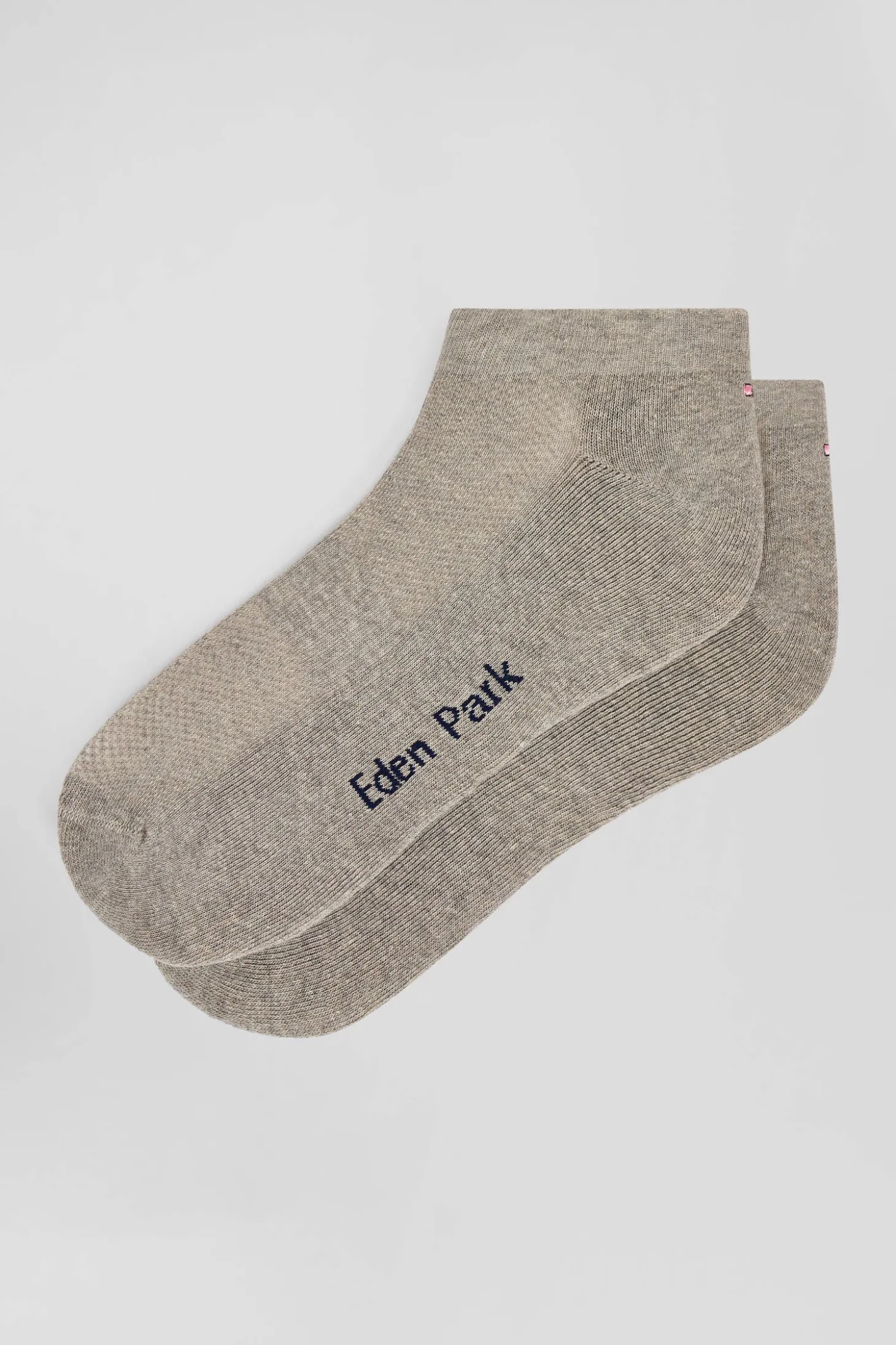 Paire de socquettes en coton stretch grise