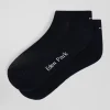 Paire de socquettes en coton stretch bleu marine