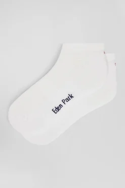 Paire de socquettes en coton stretch blanche