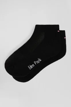 Paire de socquettes en coton stretch noire