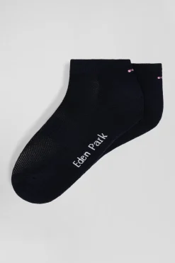 Paire de socquettes en coton stretch bleu marine