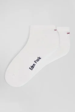 Paire de socquettes en coton stretch blanche