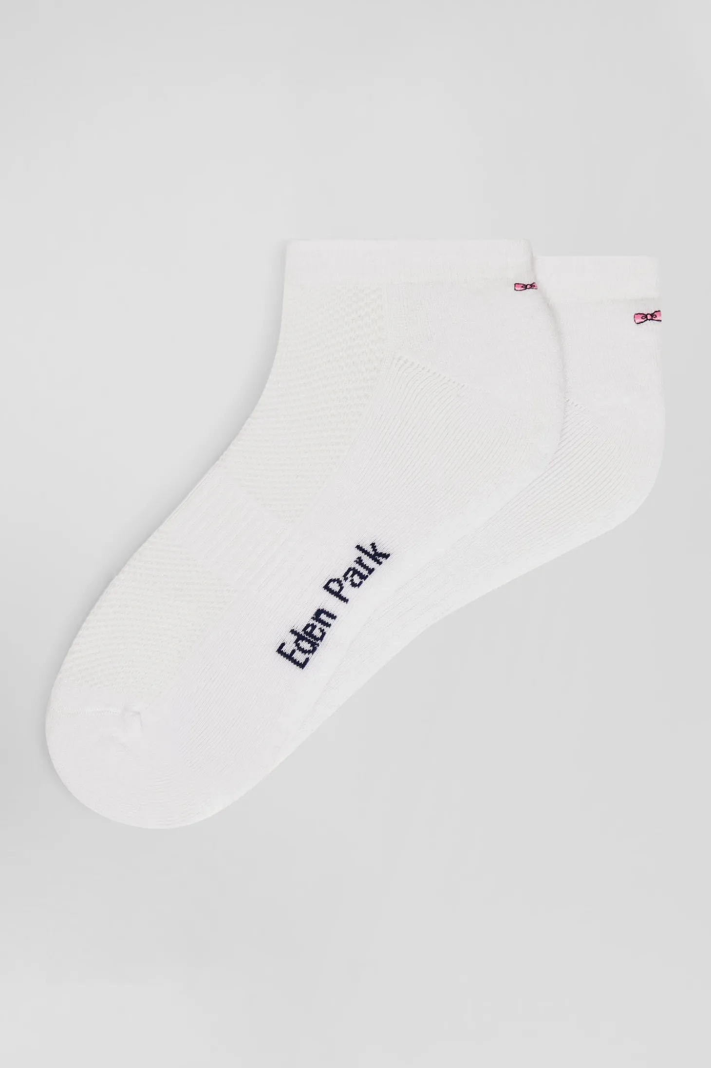 Paire de socquettes en coton stretch blanche