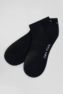 Paire de socquettes en coton stretch bleu marine