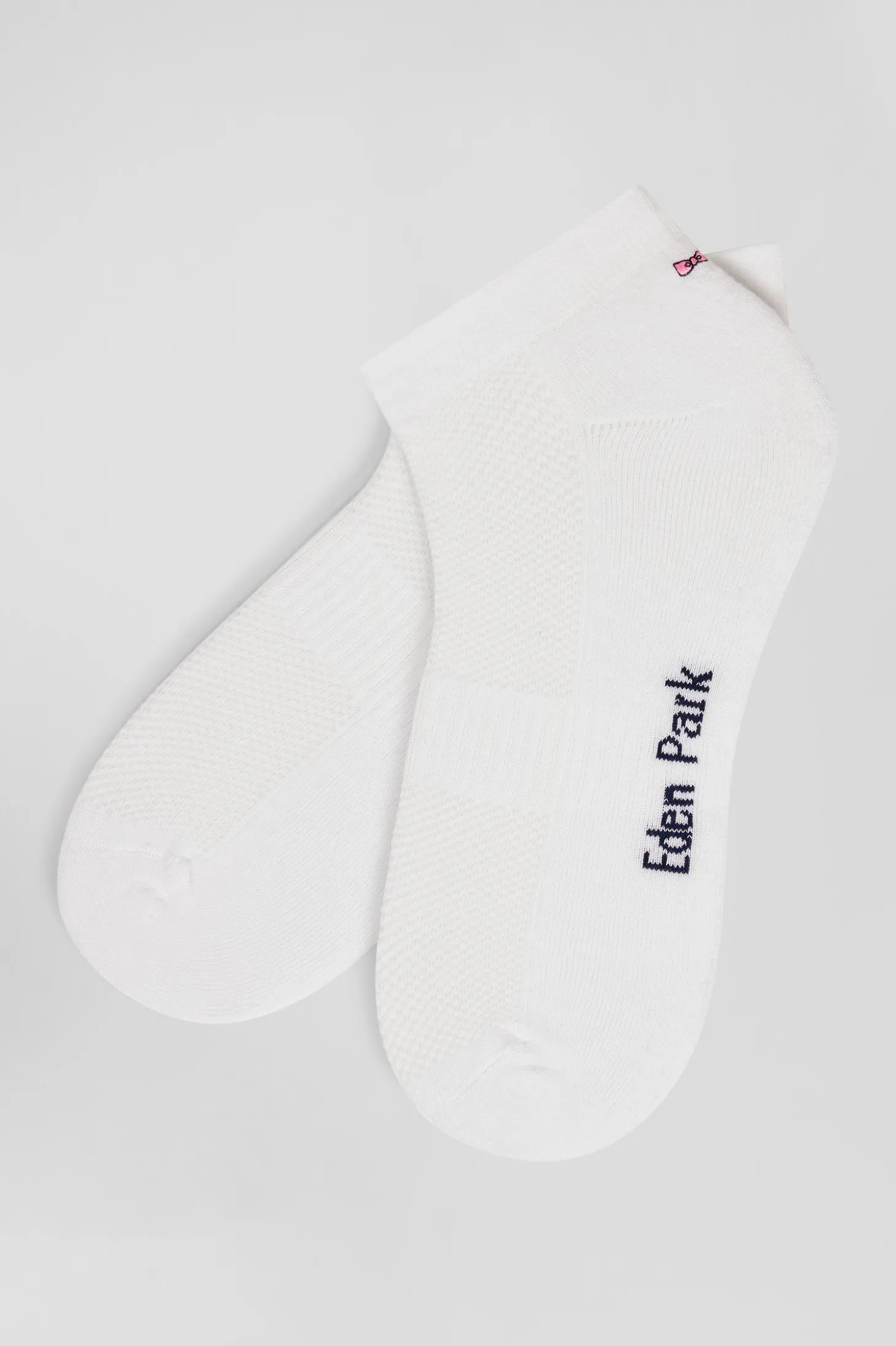 Paire de socquettes en coton stretch blanche