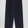 Pantalon à carreaux bleu marine coupe Relaxed
