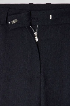 Pantalon à carreaux bleu marine coupe Relaxed