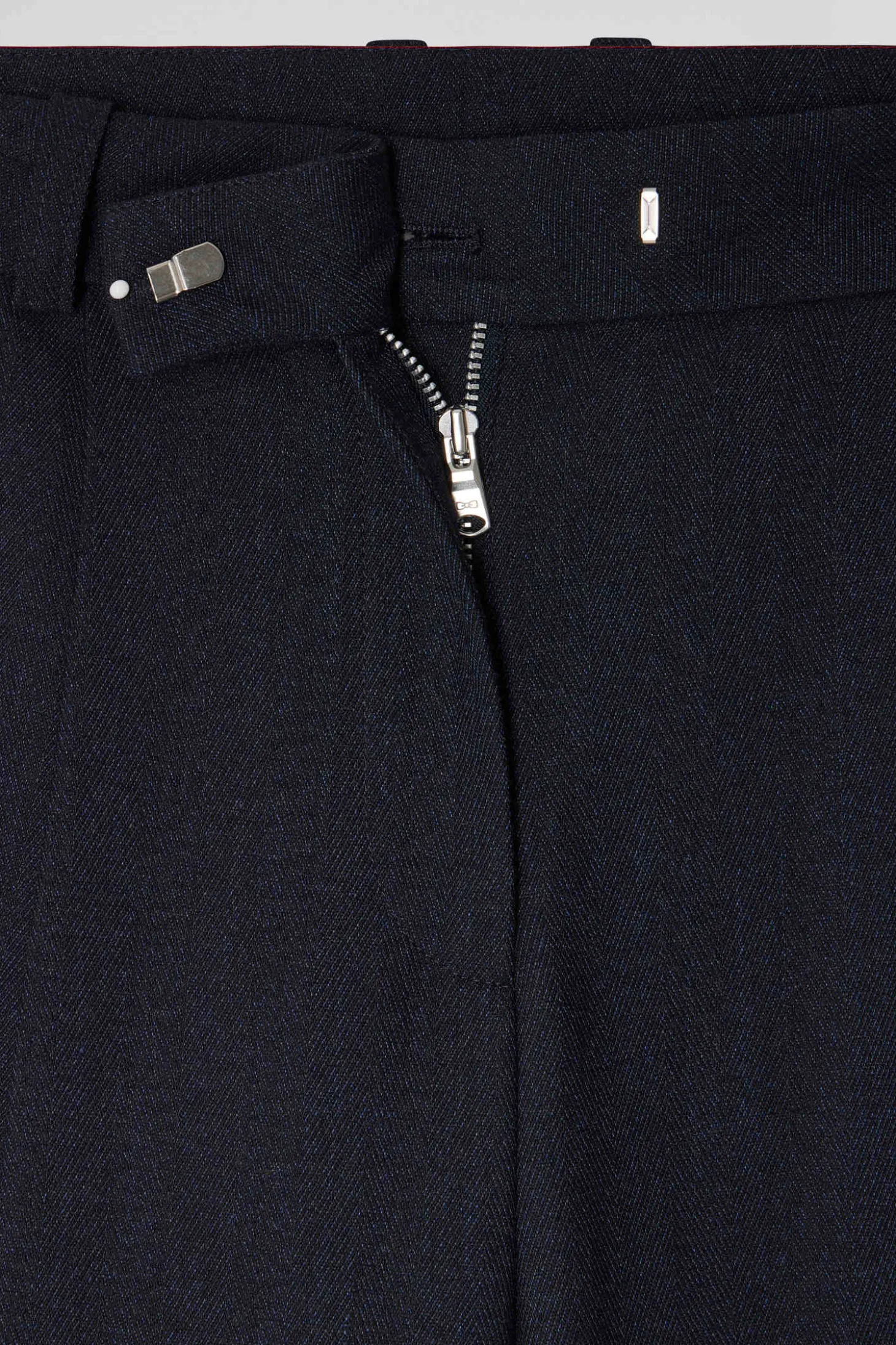 Pantalon à carreaux bleu marine coupe Relaxed