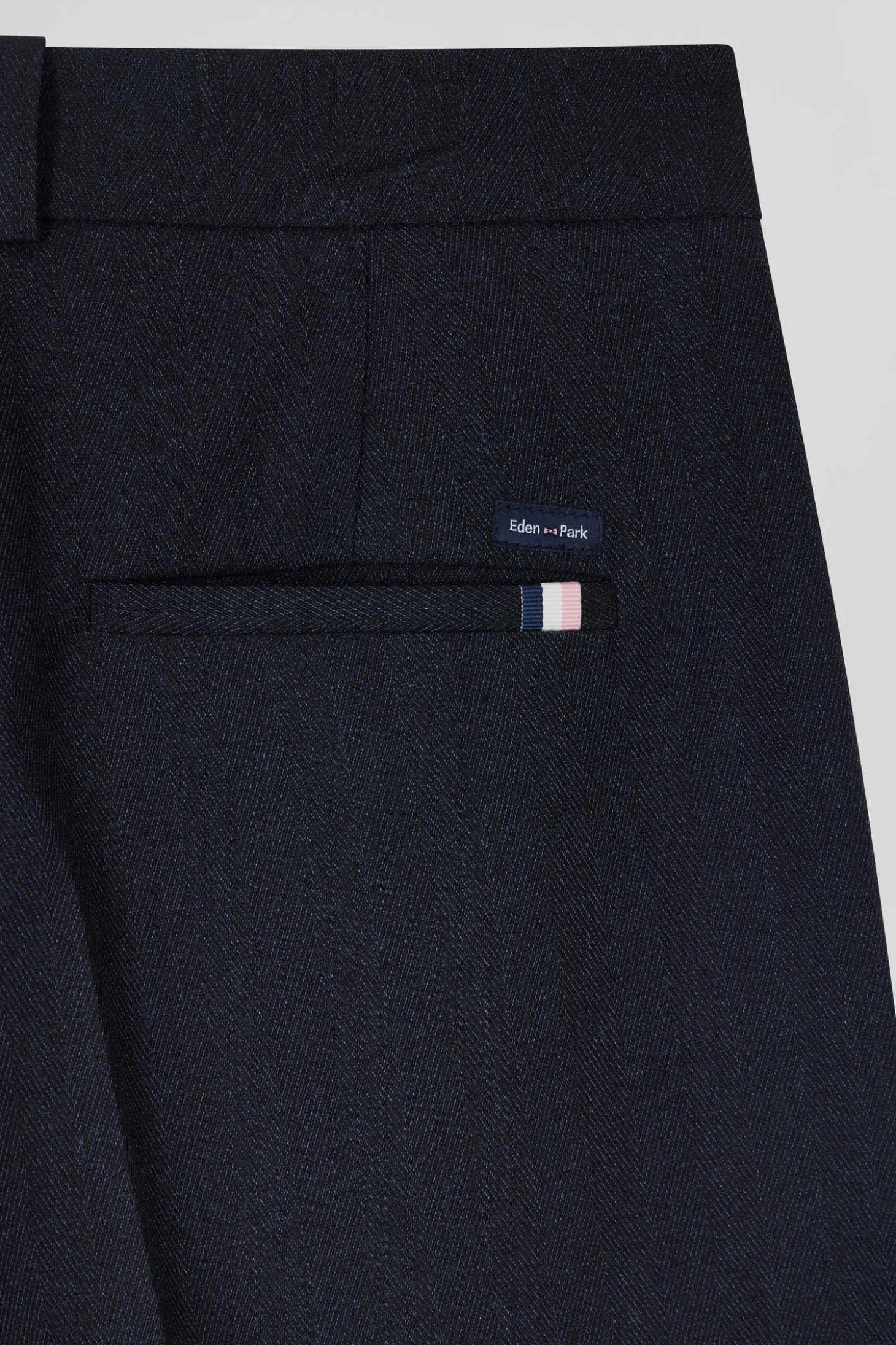 Pantalon à carreaux bleu marine coupe Relaxed