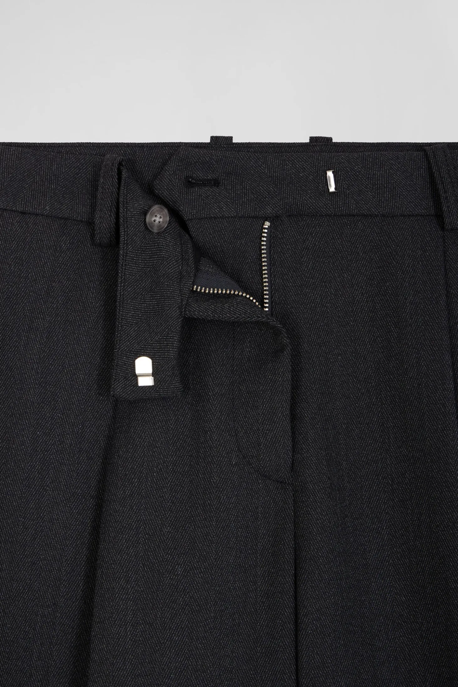 Pantalon à carreaux gris anthracite coupe Relaxed